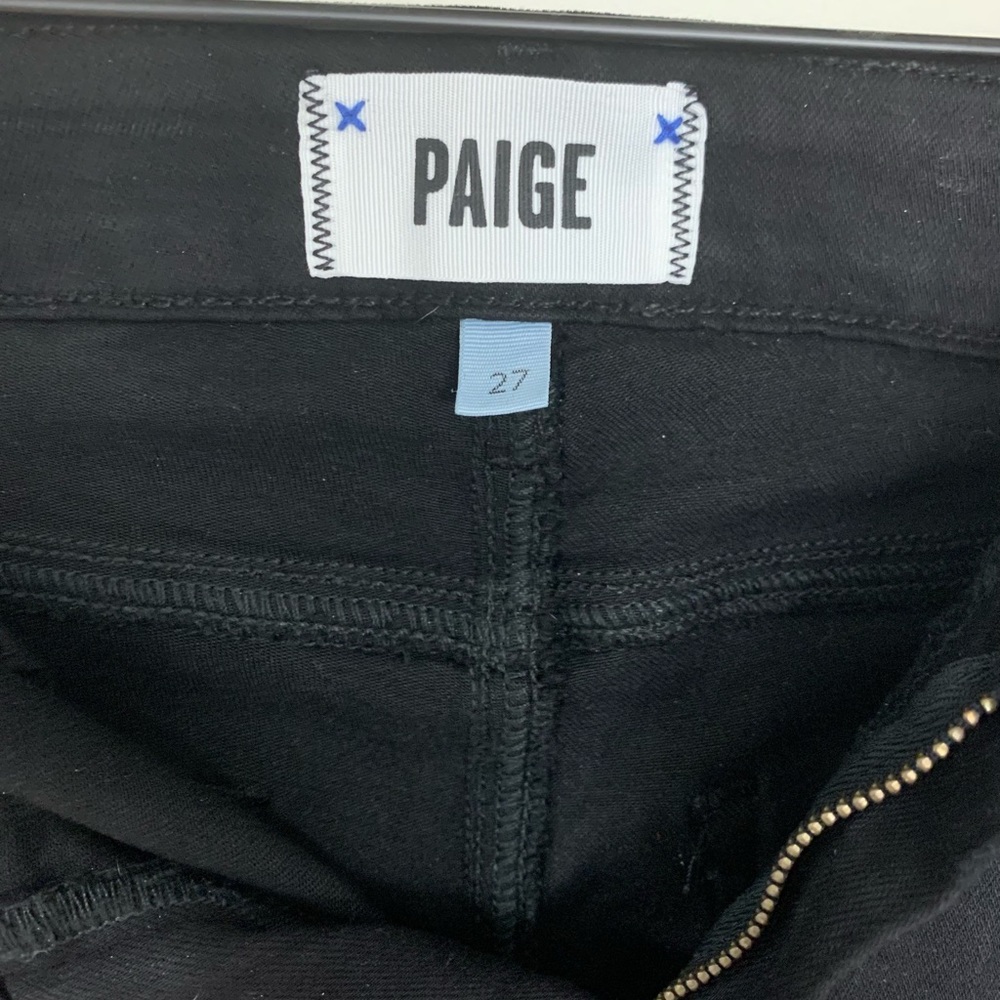 Black PAIGE Verdugo Ankle Denim